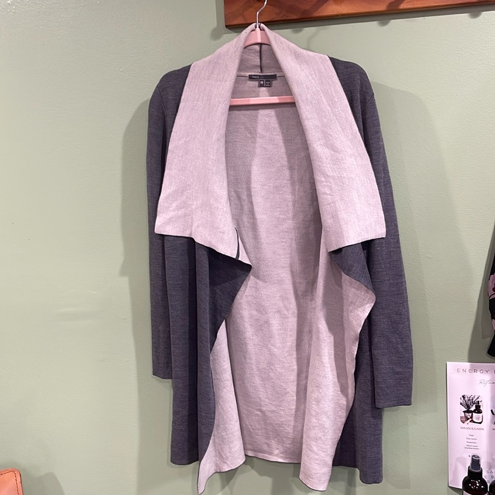 Vince Merino Wool lightweight sweater jacket
